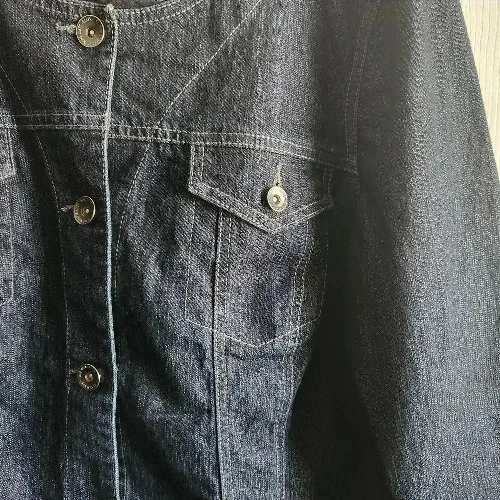 Nine West Ladies Jean Jacket Size XL - Picture 3 of 13
